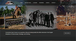 Desktop Screenshot of cornerstonesporthorses.com