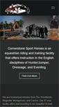 Mobile Screenshot of cornerstonesporthorses.com